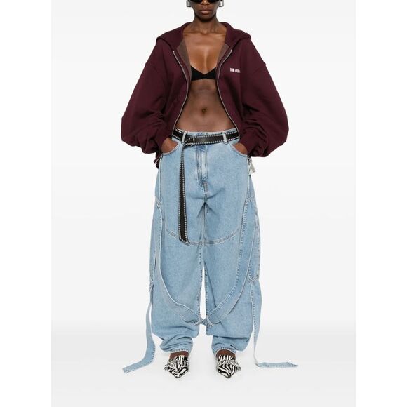 The Attico Women Drawstring Jeans
